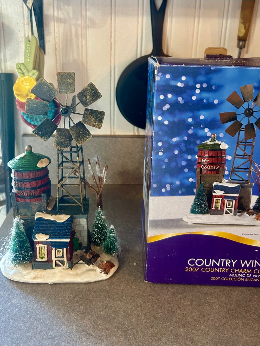 Hawthorne 2007 Retired Country Windmill Holiday Village Figurine -
